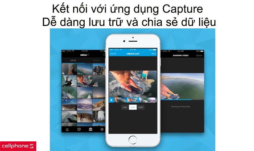 Kết nối với ứng dụng Capture dễ dàng lưu trữ và chia sẻ dữ liệu