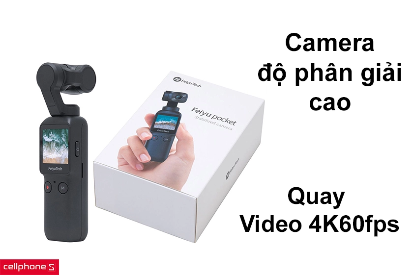 Chất lượng hình ảnh lên đến 4k60fps, màn hình hiển thị dễ quan sát