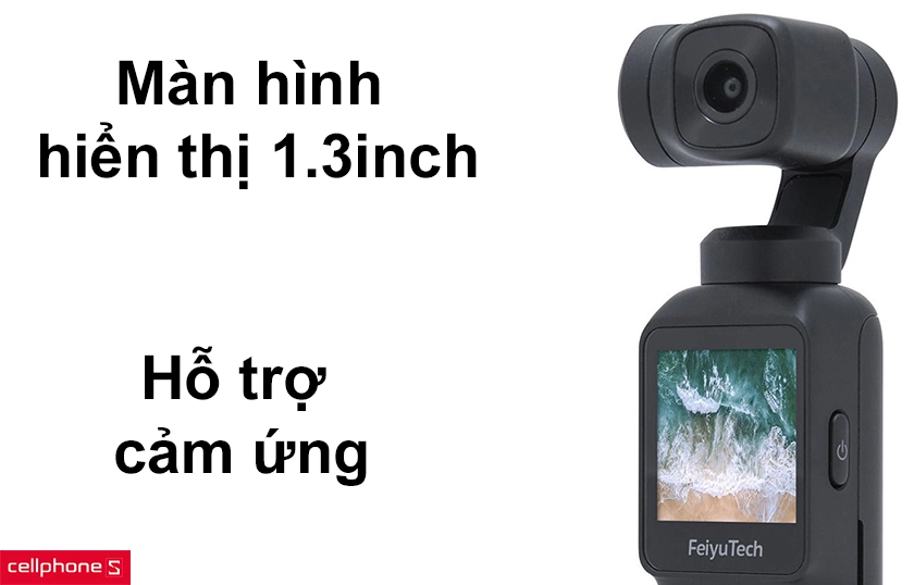 màn hình trên Gimbal có kích thước 1.3 inch