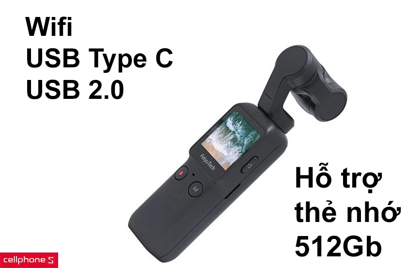 Hỗ trợ thẻ nhớ lên đến 512GB