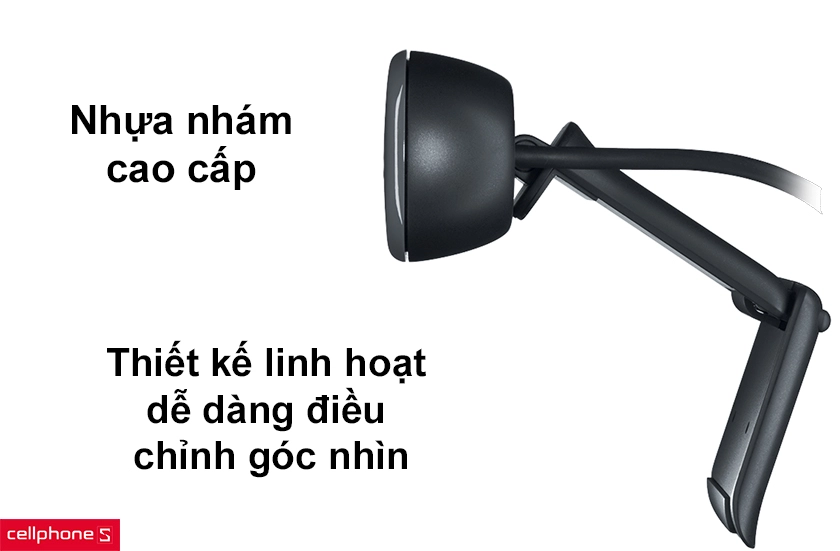Thiết kế linh hoạt dễ dàng điều chỉnh góc nhìn, chất liệu nhựa cao cấp chắc chắn
