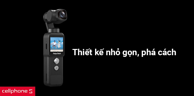 Thiết kế nhỏ gọn, phá cách, thân máy làm bằng kim loại chắc chắn