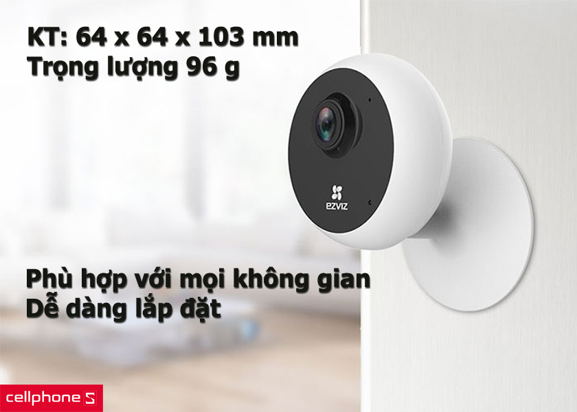Thiết kế gọn nhẹ với trọng lượng 96g, tinh tế, phù hợp với mọi không gian, giao diện dễ sử dụng