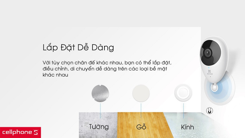 Chế độ cảnh báo chuyển động hữu ích, quy trình lắp đặt dễ dàng