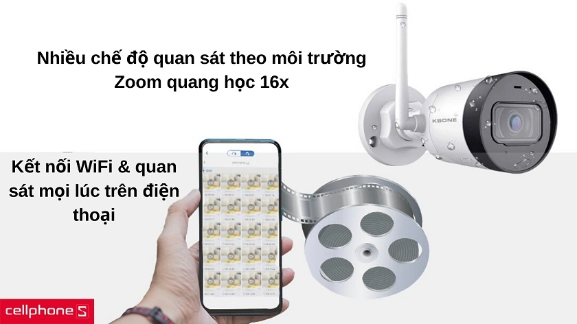 Chế độ quan sát ngày đêm, chống ngược sáng và chống nhiễu đảm bảo hình ảnh luôn rõ nét