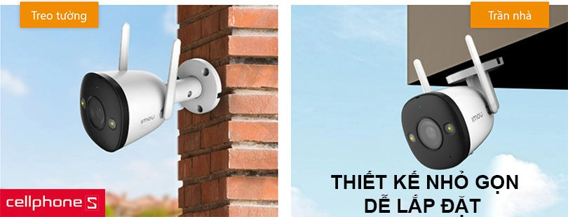 Thiết kế nhỏ gọn, dễ lắp đặt trong nhiều không gian