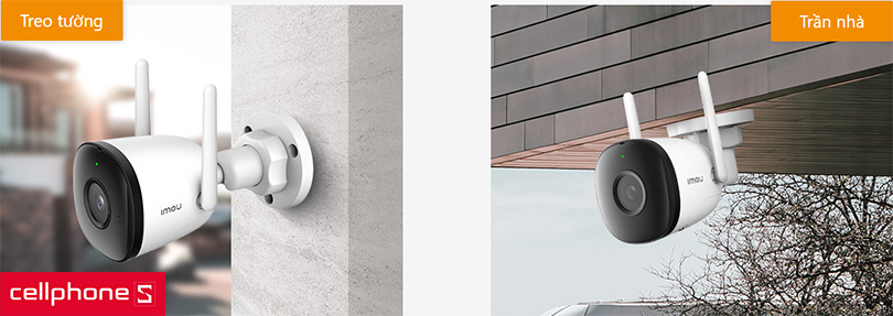 Camera IP hồng ngoại gắn ngoài trời màu 24/7 4.0 MP IMOU IPC-F42FP-D 1080P