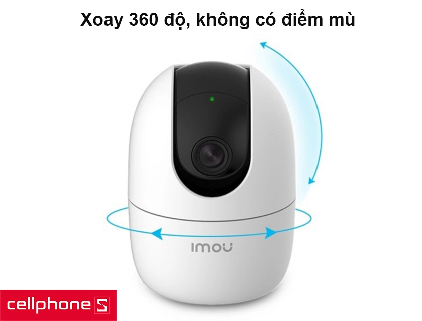 Xoay 360 độ, không có điểm mù