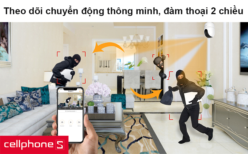 Theo dõi chuyển động thông minh, đàm thoại 2 chiều