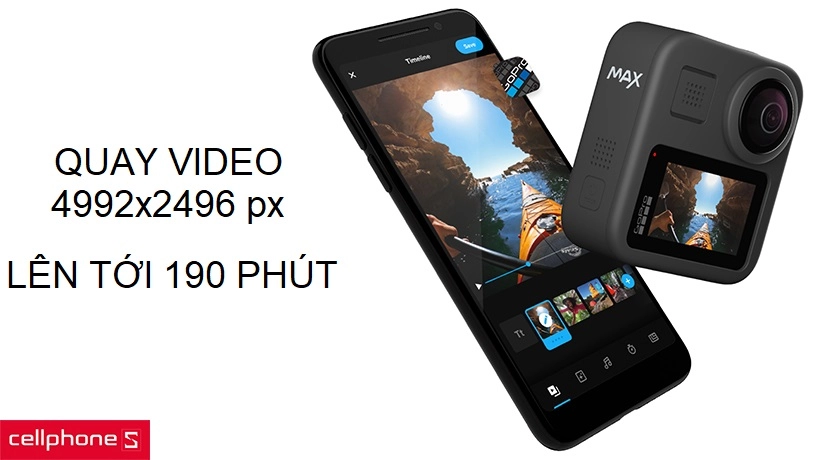 quay video 4992 x 2496px trong 190 phút