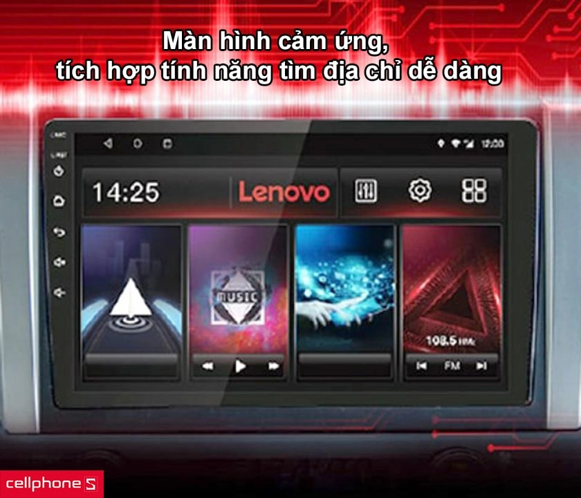 Màn hình giải trí Android Lenovo + Vietmap D1 Pro 10 inch