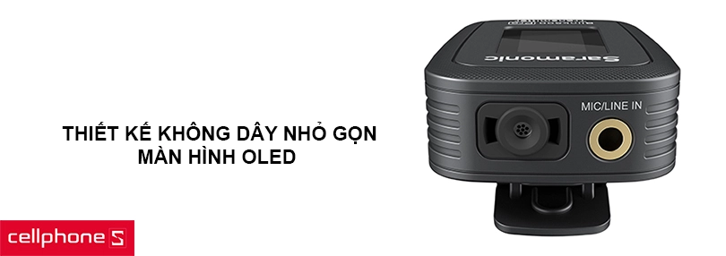 Thiết kế không dây nhỏ gọn, màn hình OLED hiển thị sắc nét