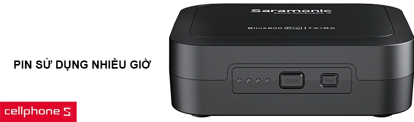 Truyền trên băng tần 2.4 GHz, thời gian sử dụng 5 giờ