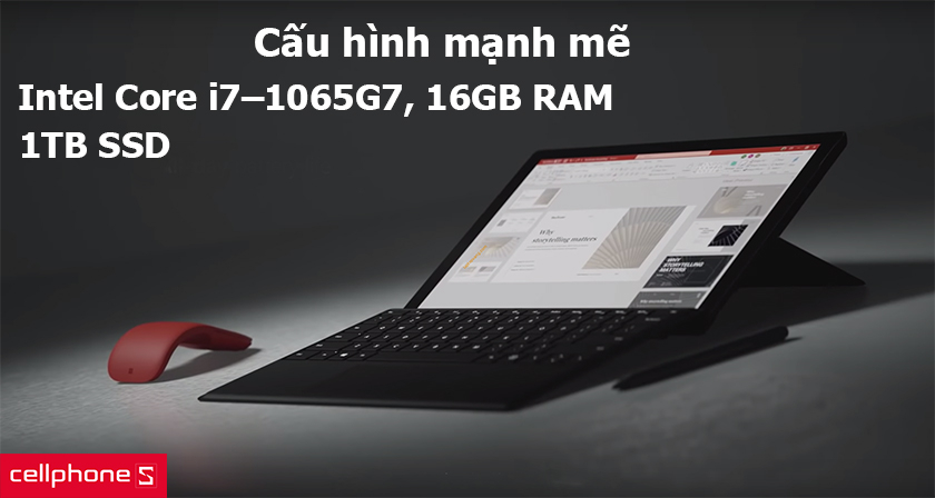 Cấu hình mạnh mẽ với 16GB RAM, 1TB SSD