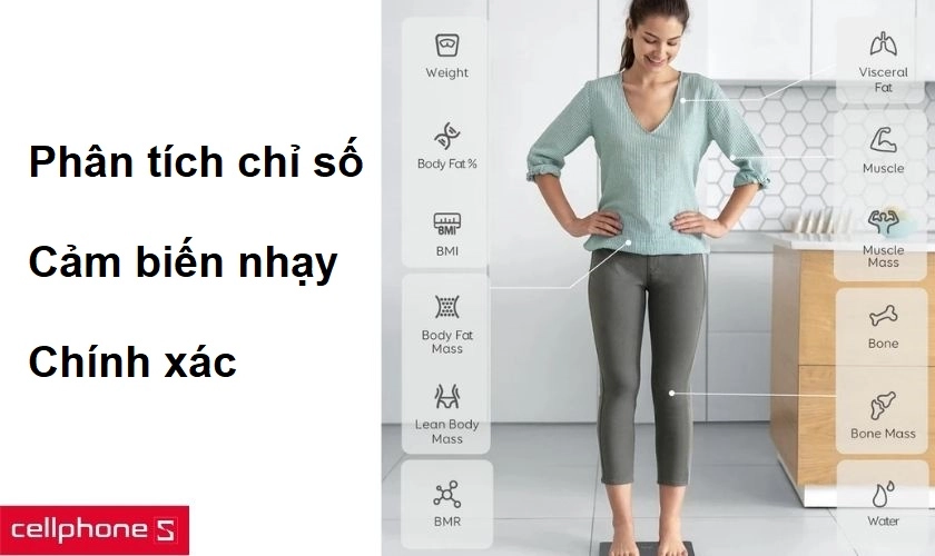 Cảm biến siêu nhạy cho kết quả nhanh chóng và phân tích cân nặng người dùng