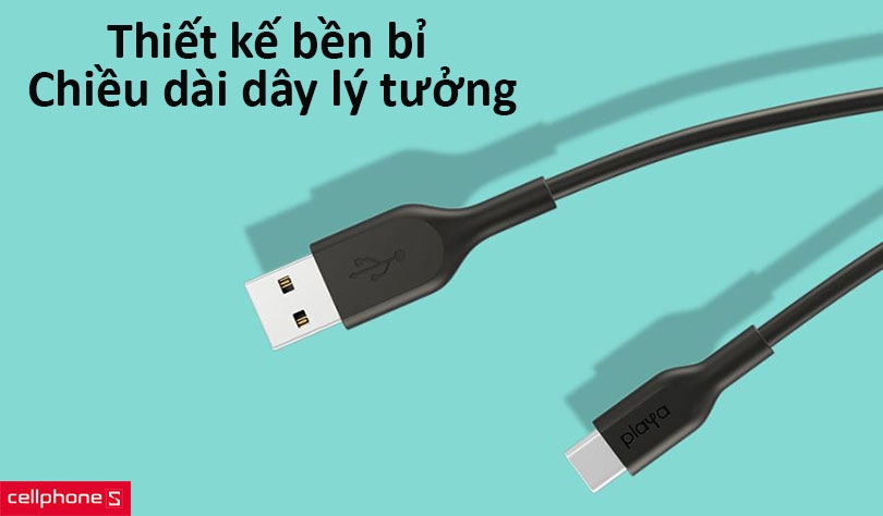Cáp Type C Belkin Playa 60W 1m