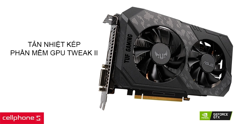 Tản nhiệt kép trên phần mềm GPU Tweak II
