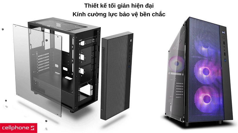 Thiết kế tối giản hiện đại, kính cường lực bền cứng