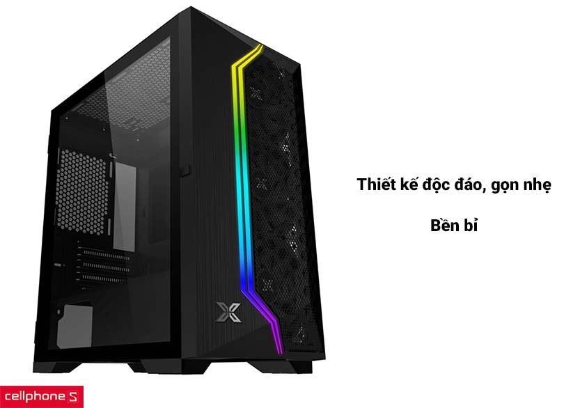 Case máy tính Xigmatek GEMINI II 3FB – Thiết kế độc đáo, cứng cáp