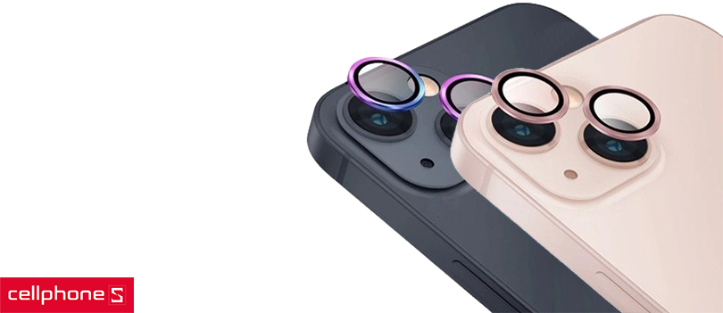 Miếng dán Camera iPhone 13 /13 mini UNIQ Midnight viền màu