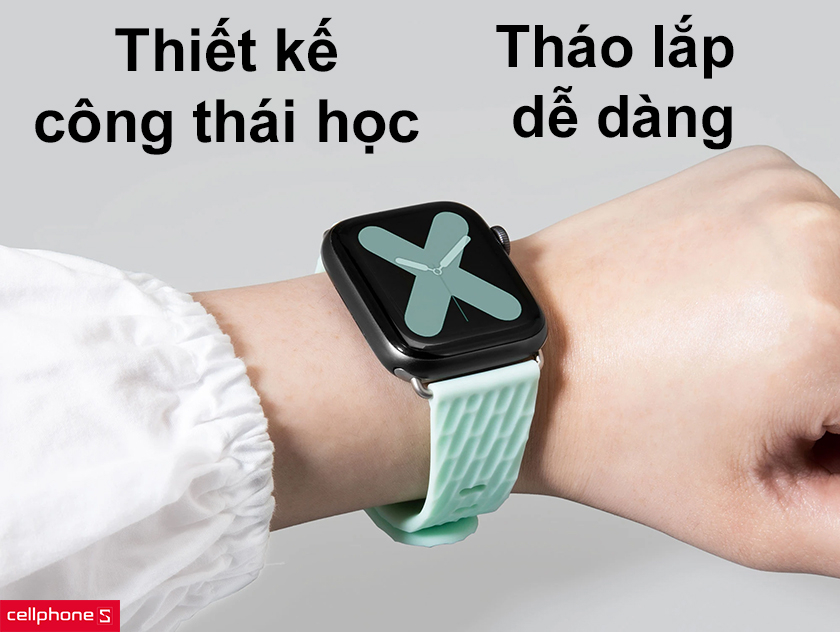 Thiết kế công thái học, tháo lắp thay đổi dây đeo dễ dàng