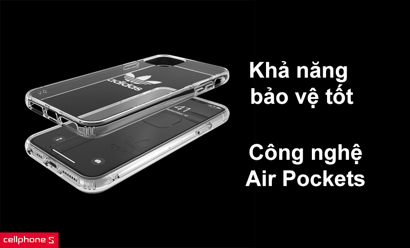 Thiết kế vừa vặn, chất liệu TPU cao cấp logo nổi bật