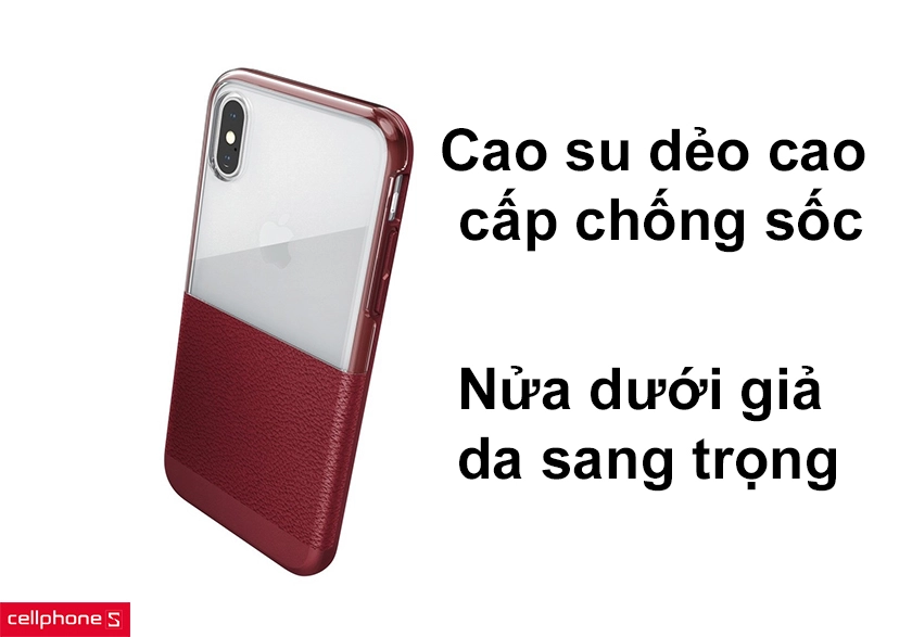 Thiết kế mỏng nhẹ ôm sát chất liệu cao su dẻo cao cấp