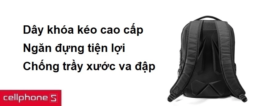 Dây khóa kéo cao cấp, chống trầy xước va đập