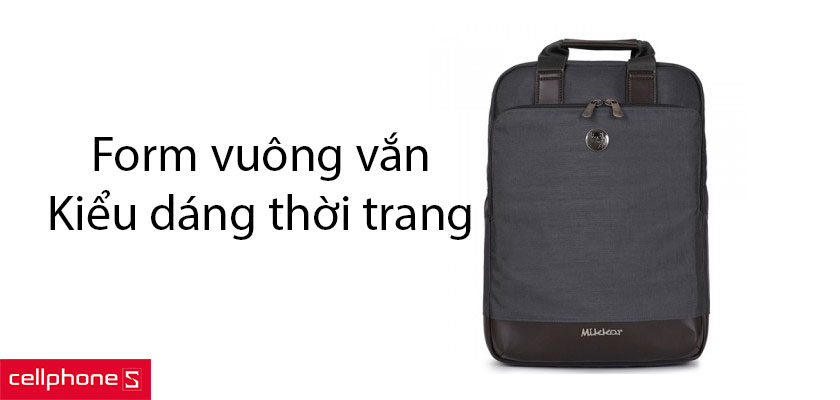 Thiết kế form vuông, chia ngăn chi tiết