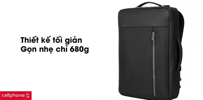 Thiết kế tối giản, gọn nhẹ