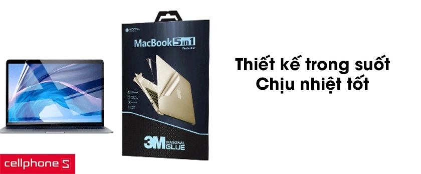 Thiết kế trong suốt, mượt mà, khả năng chịu nhiệt tốt