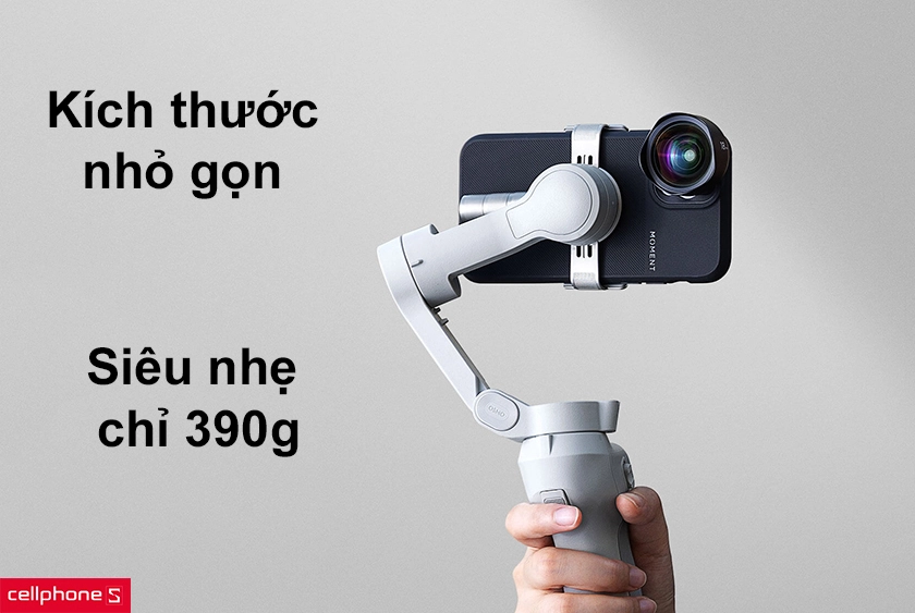 Kích thước nhỏ gọn siêu nhẹ