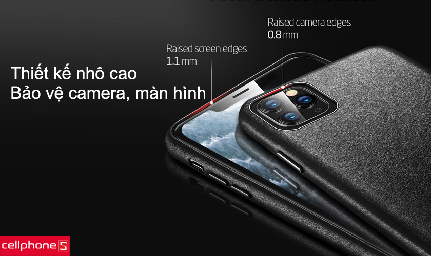 Thiết kế nhô cao bảo vệ tối ưu camera và màn hình