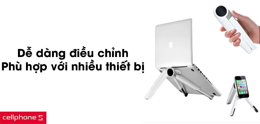 Khung 3 chân chắc chắn, tản nhiệt tốt, dễ dàng điều chỉnh