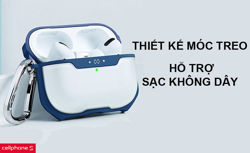Thiết kế móc treo, hỗ trợ sạc không dây tốc độ cao