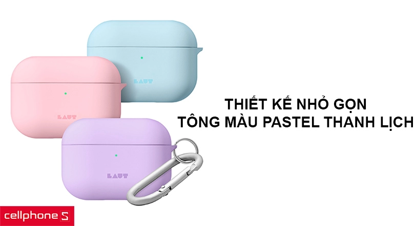 Thiết kế nhỏ gọn, đơn giản, tông màu Pastel thanh lịch