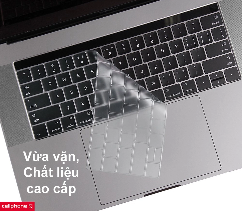 Thiết kế vừa vặn bàn phím, chất liệu cao cấp