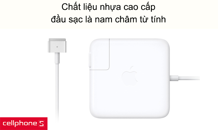 Chất liệu nhựa cao cấp, đầu sạc là nam châm từ tính