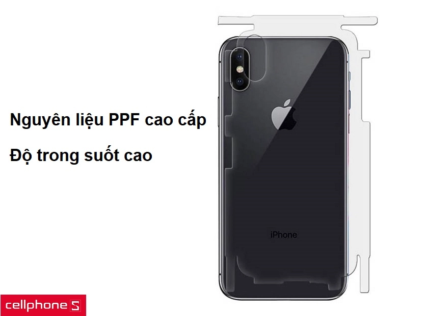 Nguyên liệu PPF cao cấp, độ trong suốt cao
