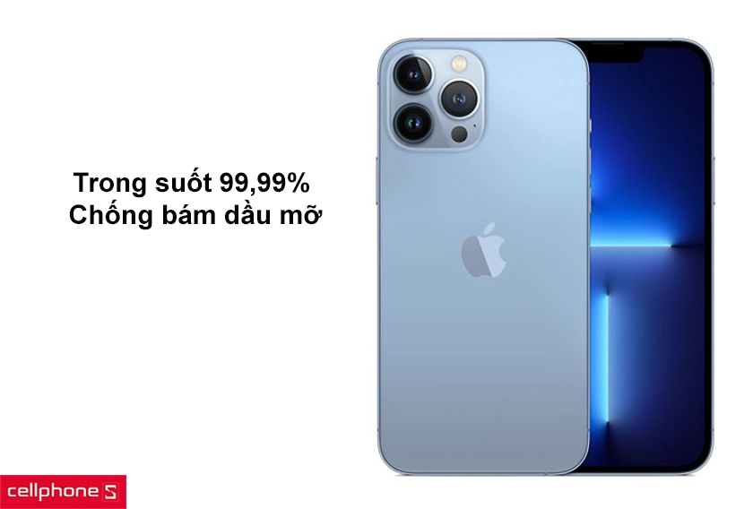 Trong suốt 99,99% - Chống bám dầu mỡ