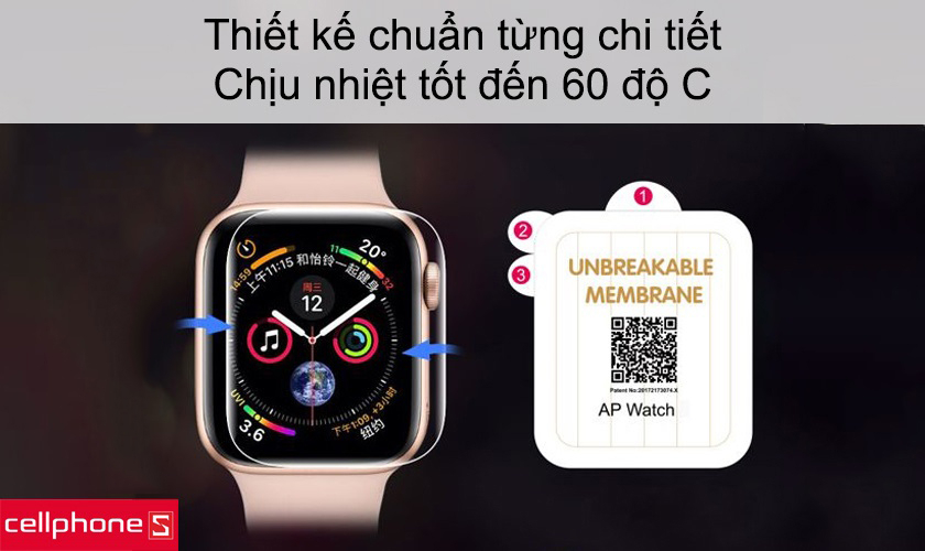 Thiết kế chuẩn từng chi tiết, chịu nhiệt tốt đến 60 độ C