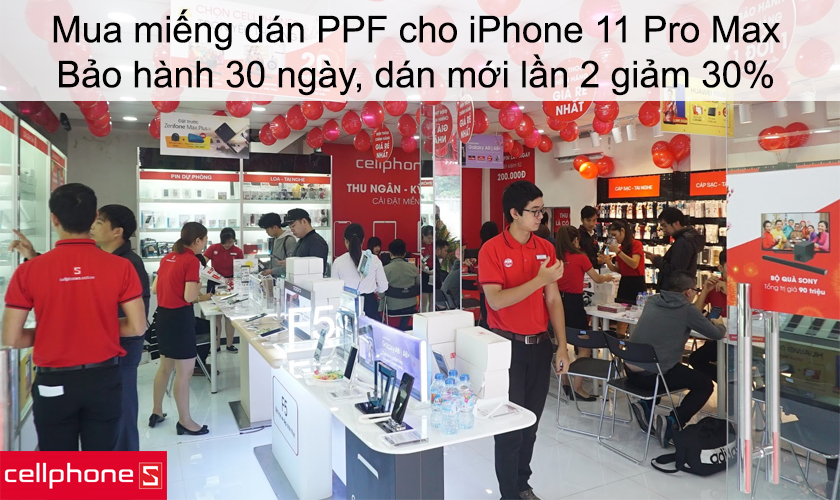Mua miếng dán PPF Full màn hình cao cấp cho iPhone 11 Pro Max giá rẻ tại CellPhoneS