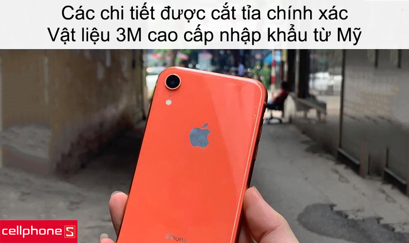 Các chi tiết được cắt tỉa chính xác, vật liệu 3M cao cấp nhập khẩu từ Mỹ