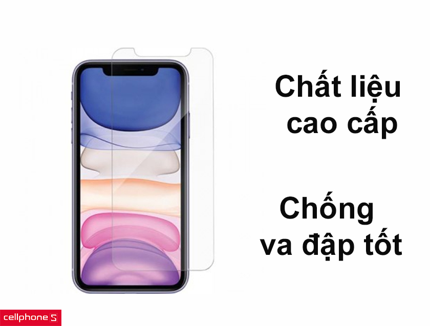 Chất liệu cao cấp, chống va đập tốt