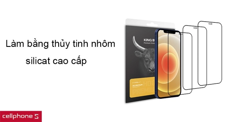 Dán cường lực iPhone 13/13 Pro Mipow Premium