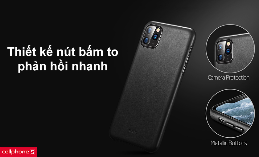 Các nút bấm to phản hồi nhanh