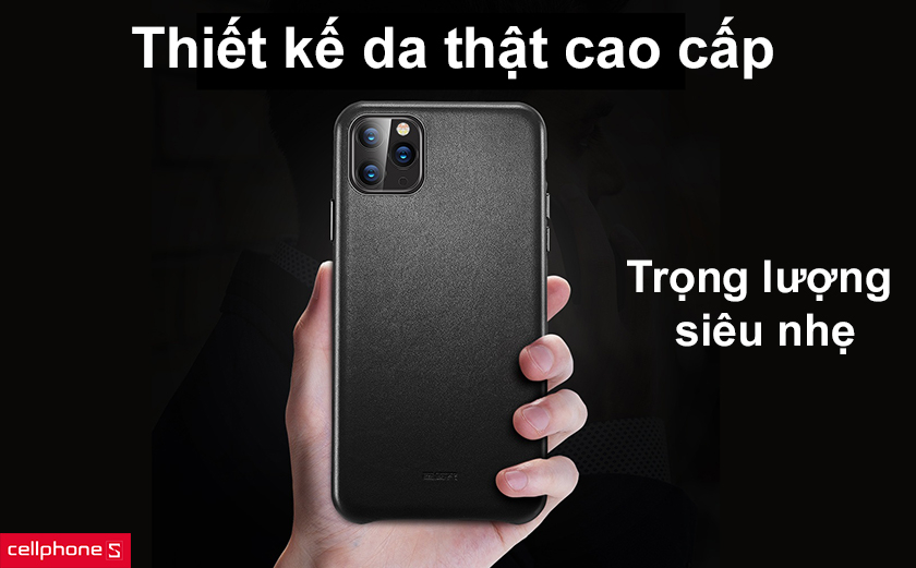 Thiết kế sang trọng với da thật cao cấp, trọng lượng siêu nhẹ