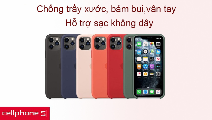 Chống trầy xước bám bụi và vân tay, hỗ trợ sạc không dây