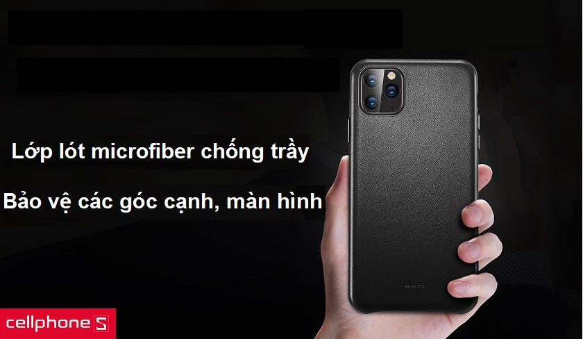 Chống va đập và trầy xước cực kỳ tốt với lớp lót microfiber