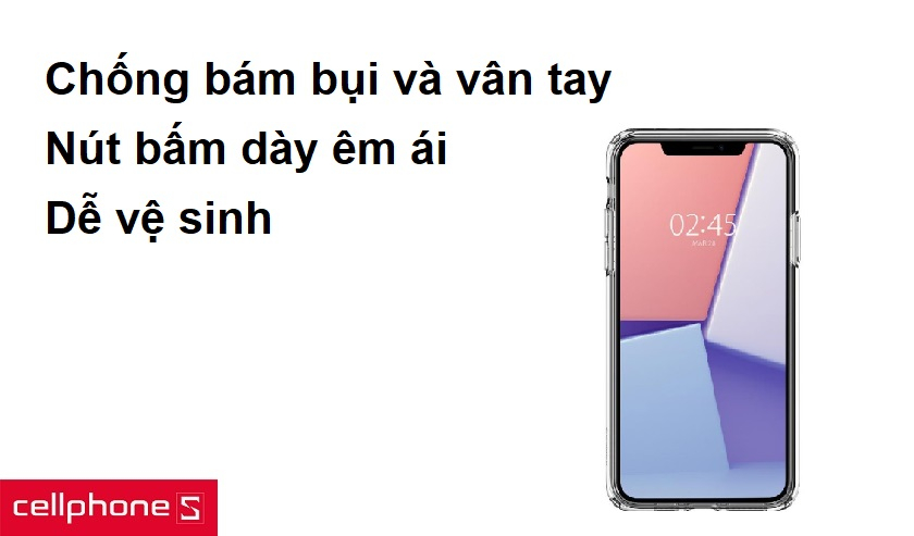 Nút bấm dày êm ái, chống bám bụi và vân tay